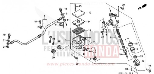 MAITRE-CYLINDRE FREIN AR. CYLINDRE NX650R de 1994